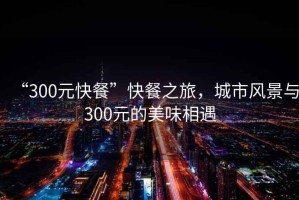 “300元快餐”快餐之旅，城市風(fēng)景與300元的美味相遇
