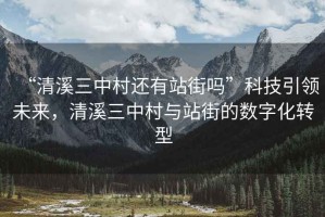 “清溪三中村還有站街嗎”科技引領(lǐng)未來，清溪三中村與站街的數(shù)字化轉(zhuǎn)型