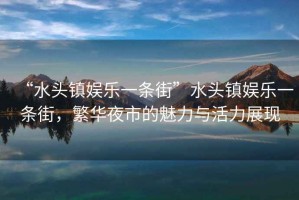 “水頭鎮娛樂一條街”水頭鎮娛樂一條街，繁華夜市的魅力與活力展現