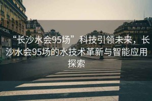 “長沙水會95場”科技引領未來，長沙水會95場的水技術革新與智能應用探索