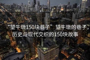 “望牛墩150塊巷子”望牛墩的巷子，歷史與現(xiàn)代交織的150塊故事