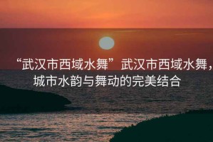 “武漢市西域水舞”武漢市西域水舞，城市水韻與舞動的完美結(jié)合