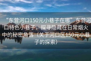 “東營河口150元小巷子在哪”東營河口特色小巷子，探尋隱藏在日常煙火中的秘密角落（關于河口區150元小巷子的探索）