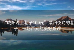 “咸陽晚上巷子100元”咸陽夜晚的巷子，一場百元的美好邂逅