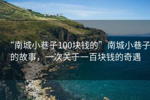 “南城小巷子100塊錢的”南城小巷子的故事，一次關于一百塊錢的奇遇