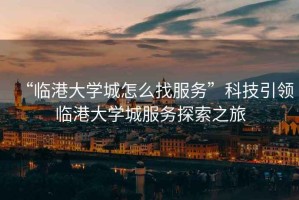 “臨港大學城怎么找服務”科技引領臨港大學城服務探索之旅