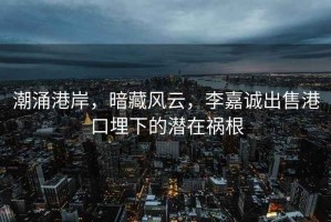 潮涌港岸，暗藏風云，李嘉誠出售港口埋下的潛在禍根