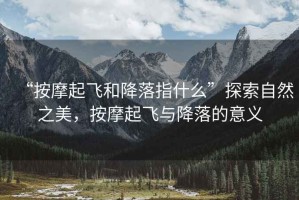 “按摩起飛和降落指什么”探索自然之美，按摩起飛與降落的意義