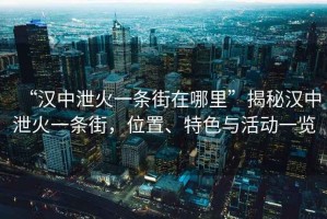 “漢中泄火一條街在哪里”揭秘漢中泄火一條街，位置、特色與活動一覽