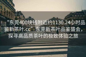 “東莞400塊錢附近約1130.24小時品鑒新茶葉.cc”東莞新茶葉品鑒盛會，探尋高品質茶葉的極致體驗之旅
