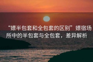 “嫖半包套和全包套的區(qū)別”嫖宿場(chǎng)所中的半包套與全包套，差異解析