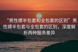 “男性嫖半包套和全包套的區別”男性嫖半包套與全包套的區別，深度解析兩種服務差異