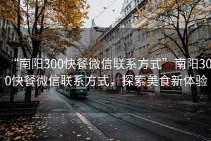 “南陽300快餐微信聯系方式”南陽300快餐微信聯系方式，探索美食新體驗