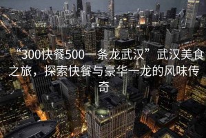 “300快餐500一條龍武漢”武漢美食之旅，探索快餐與豪華一龍的風味傳奇