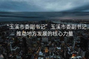 “玉溪市委副書記”玉溪市委副書記，推動地方發(fā)展的核心力量