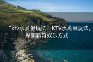 “ktv水煮蛋玩法”KTV水煮蛋玩法，探索新奇娛樂方式