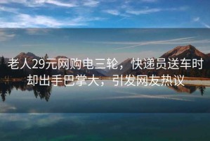 老人29元網購電三輪，快遞員送車時卻出手巴掌大，引發網友熱議