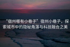 “宿州哪有小巷子”宿州小巷子，探索城市中的隱秘角落與科技融合之美