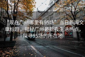 “現(xiàn)在廣州哪里有95場(chǎng)”當(dāng)日新聞文章標(biāo)題，揭秘廣州最新夜生活熱點(diǎn)，探尋95場(chǎng)的所在地