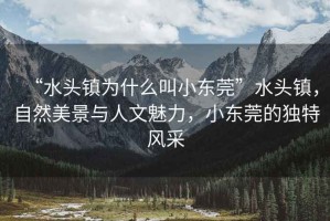 “水頭鎮為什么叫小東莞”水頭鎮，自然美景與人文魅力，小東莞的獨特風采