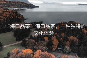 “海口品茶”海口品茶，一種獨特的文化體驗