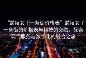 “醴陵女子一條街價格表”醴陵女子一條街的價格表與科技的交融，探索現代服務與數字化的融合之旅