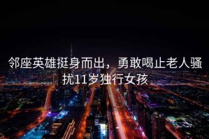 鄰座英雄挺身而出，勇敢喝止老人騷擾11歲獨行女孩