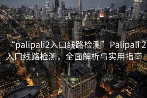 “palipali2入口線路檢測”Palipali 2入口線路檢測，全面解析與實用指南