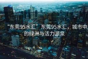 “東莞95水匯”東莞95水匯，城市中的綠洲與活力源泉