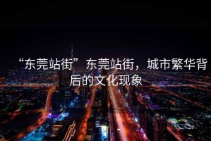 “東莞站街”東莞站街，城市繁華背后的文化現象
