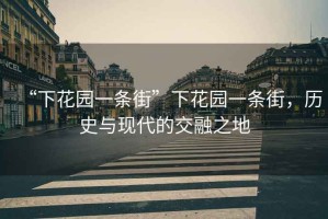“下花園一條街”下花園一條街，歷史與現代的交融之地