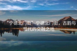 “寧德北門街”寧德北門街，古韻與現代的交融之地
