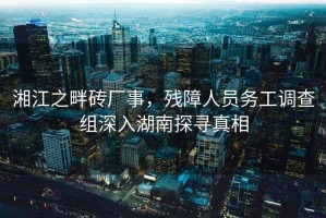 湘江之畔磚廠事，殘障人員務(wù)工調(diào)查組深入湖南探尋真相