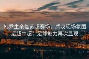 韓喬生親臨蘇超賽場，感嘆現場氛圍遠超中超，足球魅力再次顯現