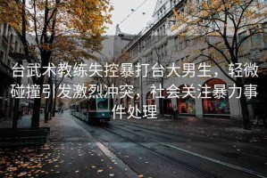 臺武術教練失控暴打臺大男生，輕微碰撞引發激烈沖突，社會關注暴力事件處理