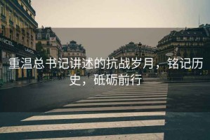 重溫總書記講述的抗戰(zhàn)歲月，銘記歷史，砥礪前行