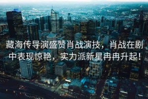 藏海傳導演盛贊肖戰(zhàn)演技，肖戰(zhàn)在劇中表現(xiàn)驚艷，實力派新星冉冉升起！