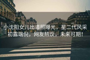 小沈陽女兒出道照曝光，星二代風采初露端倪，網友熱議，未來可期！