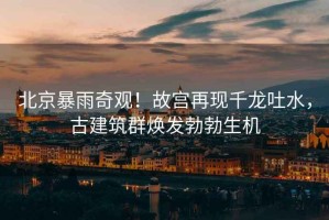北京暴雨奇觀！故宮再現千龍吐水，古建筑群煥發勃勃生機