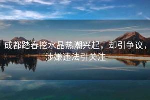 成都踏春挖水晶熱潮興起，卻引爭議，涉嫌違法引關(guān)注
