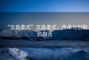 “文昌柔式”文昌柔式，傳承與創新的融合