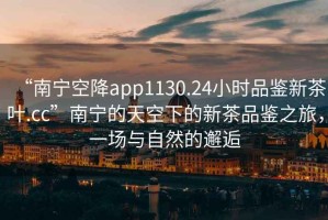 “南寧空降app1130.24小時品鑒新茶葉.cc”南寧的天空下的新茶品鑒之旅，一場與自然的邂逅