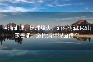 潮涌汕城，足球烽火，汕頭明潤3-2山東魯能，激情演繹綠茵傳奇