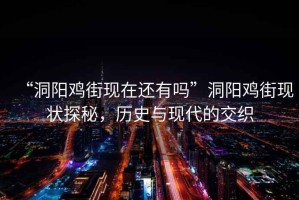 “洞陽雞街現在還有嗎”洞陽雞街現狀探秘，歷史與現代的交織