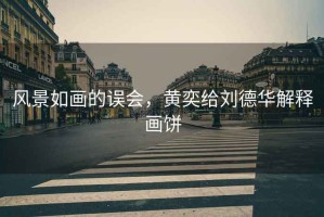 風(fēng)景如畫的誤會(huì)，黃奕給劉德華解釋畫餅