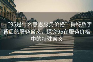 “95是什么意思服務價格”揭秘數字背后的服務含義，探究95在服務價格中的特殊含義