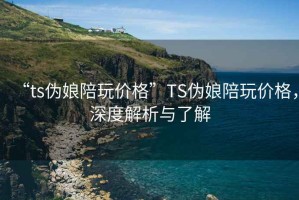 “ts偽娘陪玩價格”TS偽娘陪玩價格，深度解析與了解