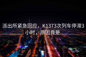 派出所緊急回應，K1373次列車停滯3小時，原因竟是.