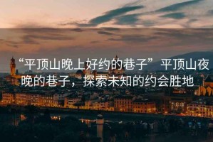 “平頂山晚上好約的巷子”平頂山夜晚的巷子，探索未知的約會勝地