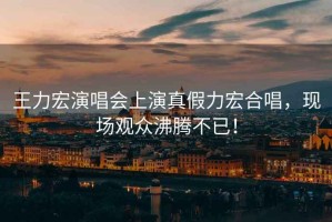 王力宏演唱會上演真假力宏合唱，現場觀眾沸騰不已！